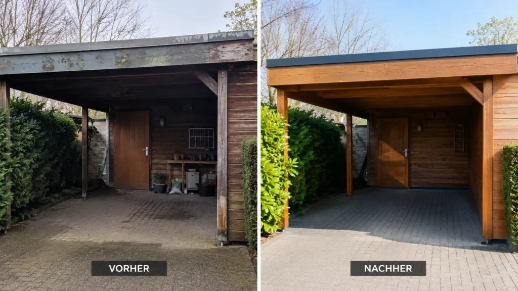 Carport renovieren: Kosten, Ideen & Anleitung 2026